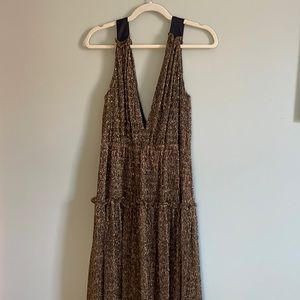 Gold long sparkly dress!